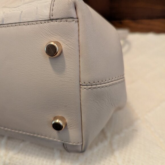 Coach Edie Shoulder Bag 31 In Croc Embossed Leather - Picture 8 of 15